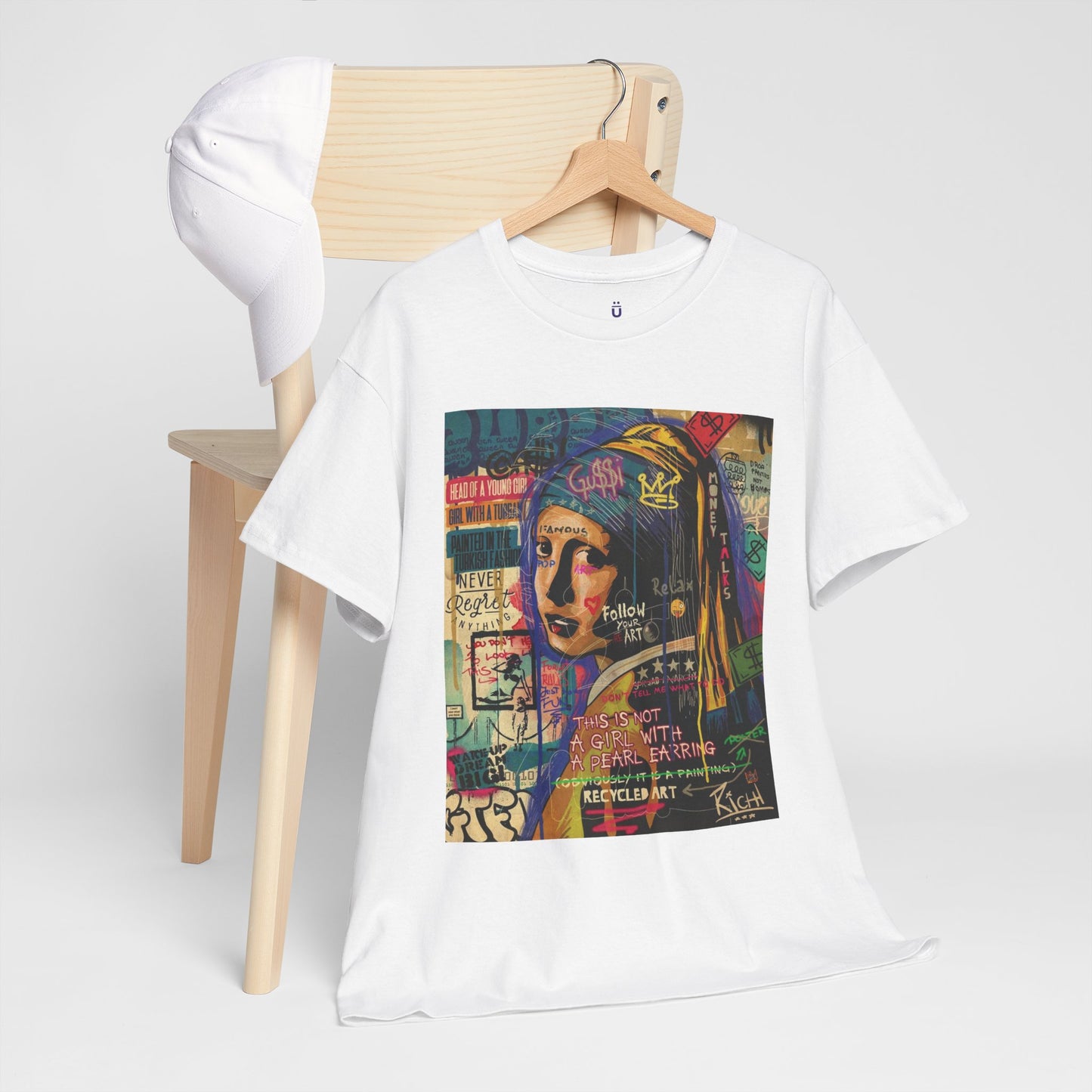 💎 Camiseta “Not a Girl with a Pearl” – Inspirada en Vermeer